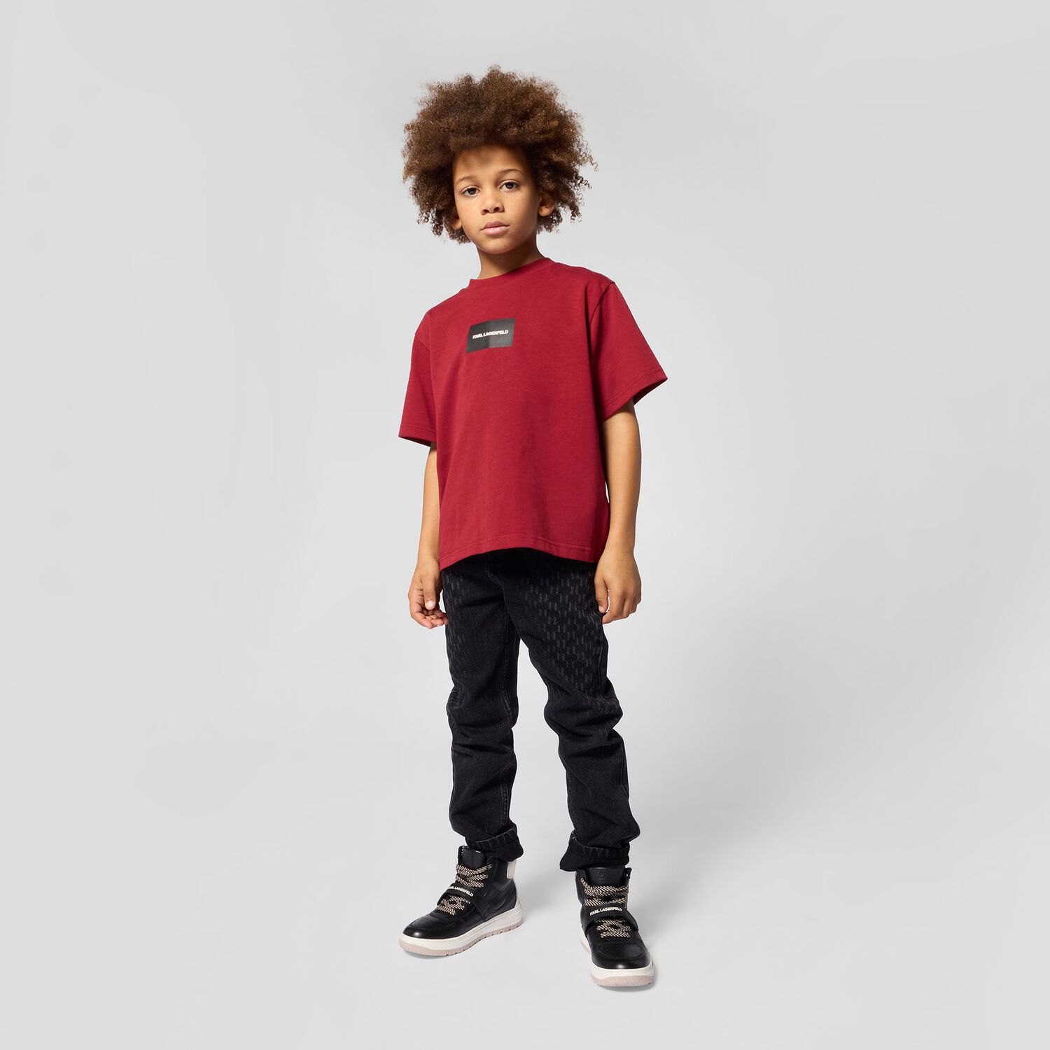 Boys Red Logo T-Shirt, 1, hi-res