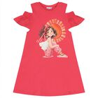 Girls Pink Ruffled Dress Set, 1, hi-res