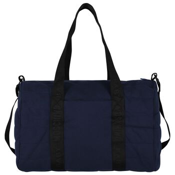 Navy Blue Teddy Bear Logo Baby Changing Bag