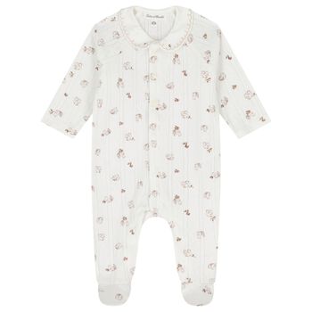 Ivory & Beige Squirrel Babygrow