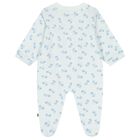 Baby Boys Blue Teddy Bear Logo Babygrow, 2, hi-res