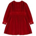فستان بنات باكمام طويله باللون الاحمر , 1, hi-res