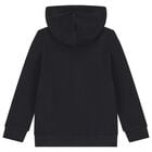 توب اولاد هودى بسحاب بالشعار باللون الاسود , 1, hi-res