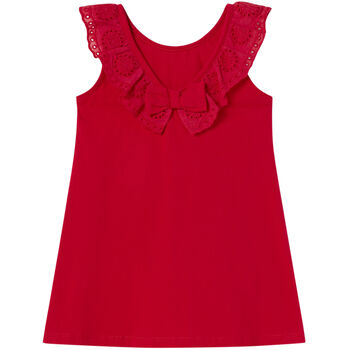Girls Red Ruffle Dress