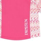 Girls White & Pink Logo Zig Zag T-Shirt, 2, hi-res