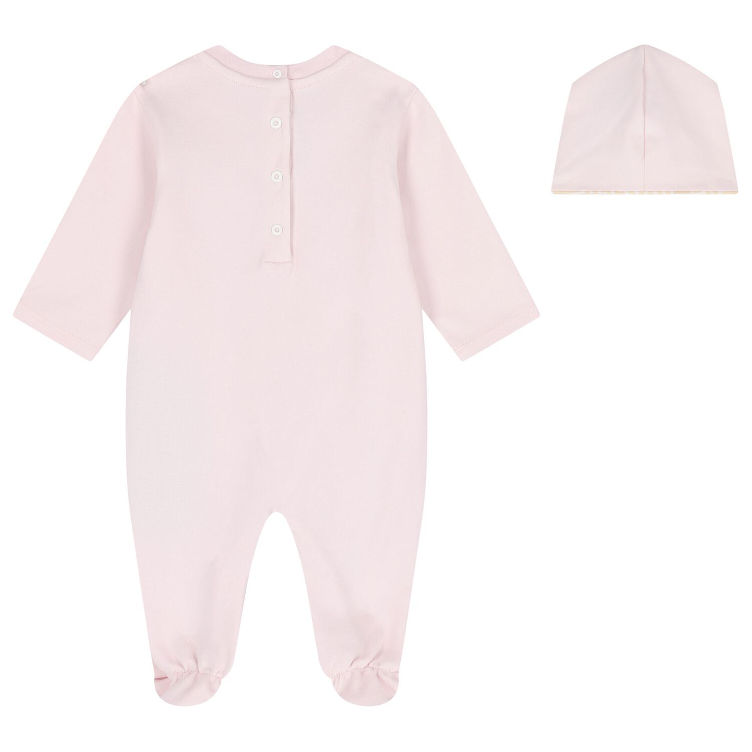 Baby Girls Pink Logo Babygrow Gift Set, 2, hi-res