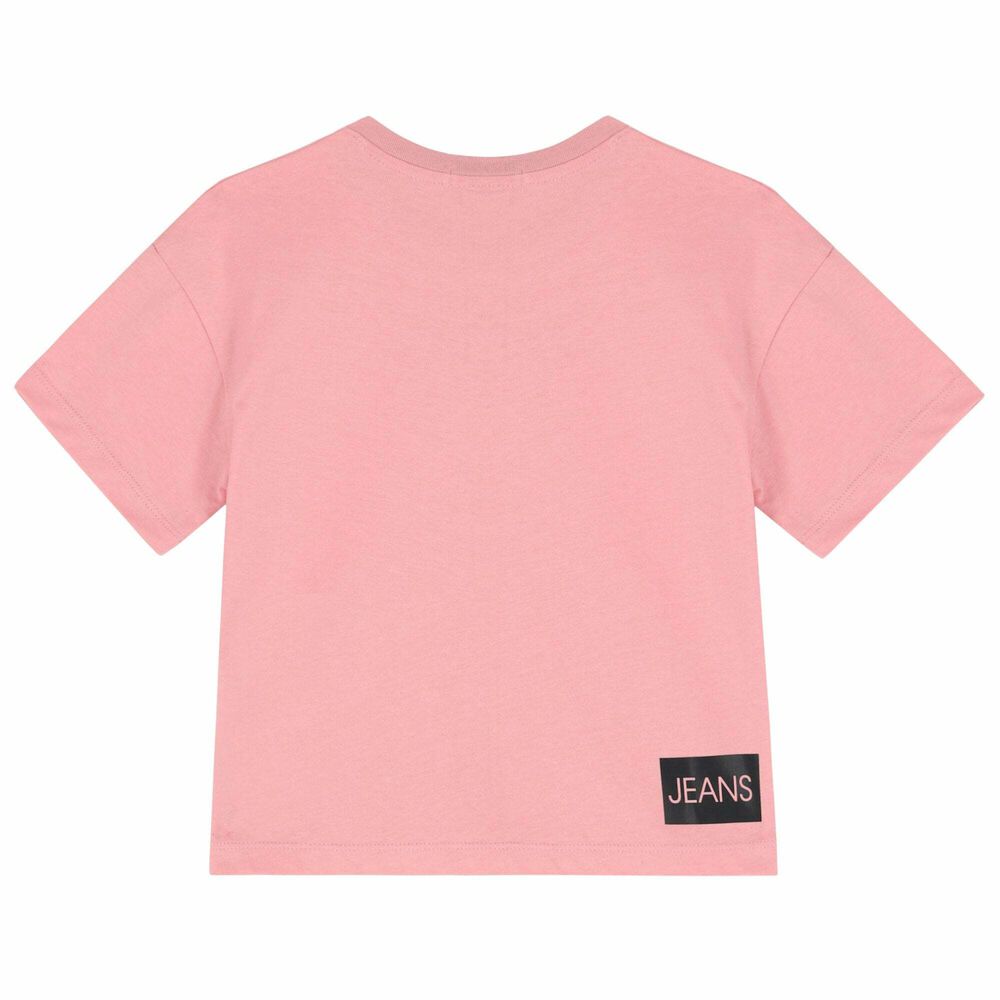 Calvin Klein Girls Pink Logo T-Shirt | Junior Couture USA
