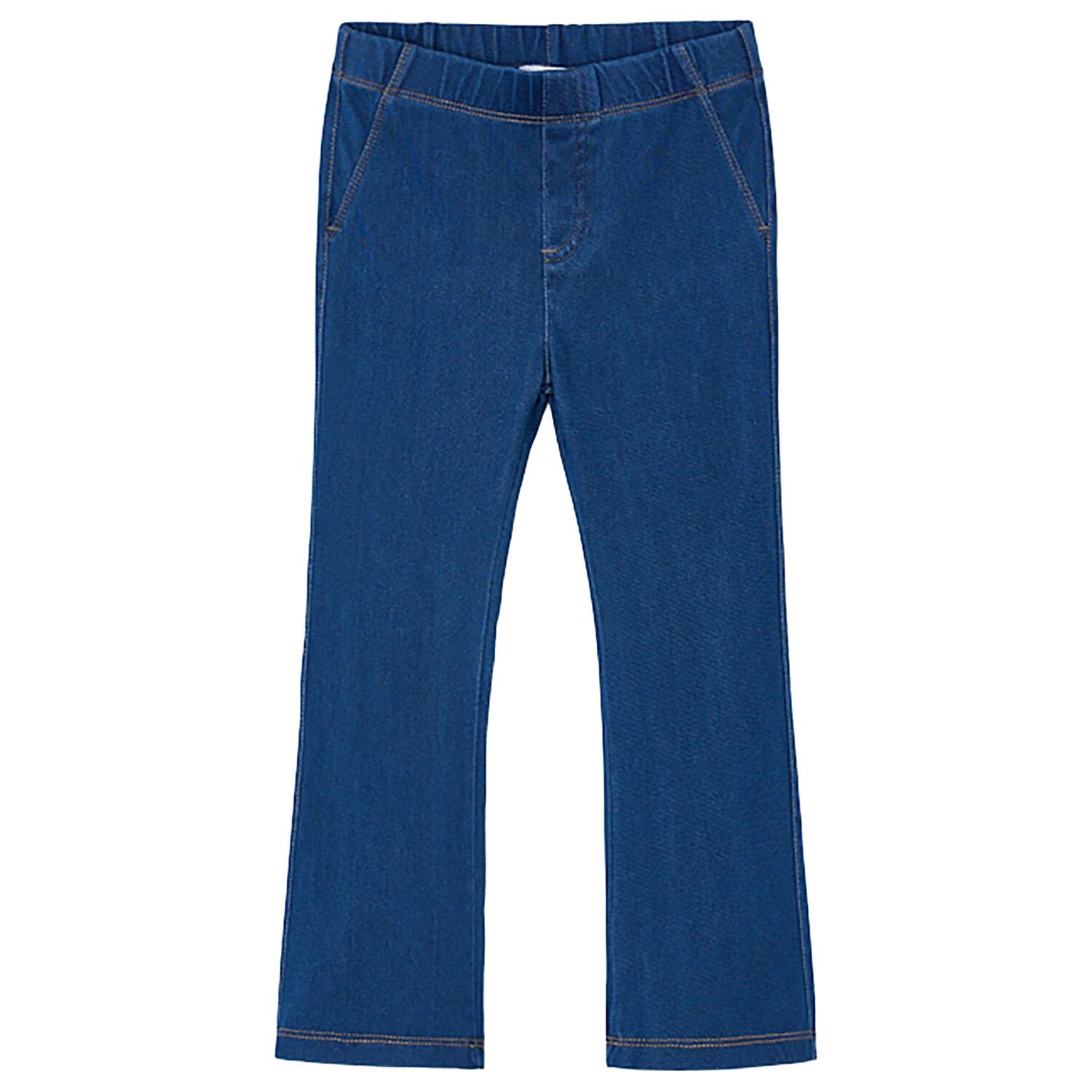 Girls Blue Denim Leggings, 1, hi-res image number null