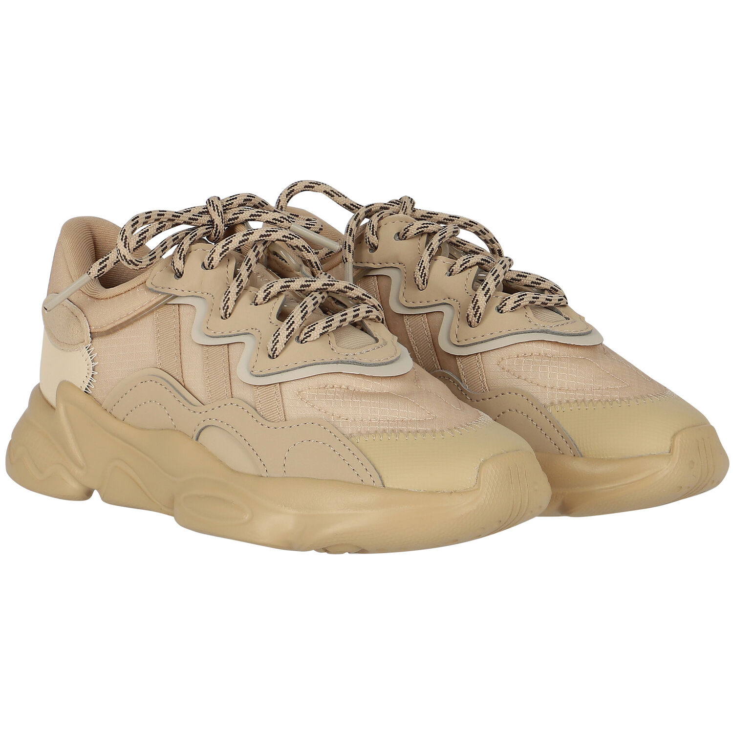 Beige Ozweego C Trainers, 1, hi-res
