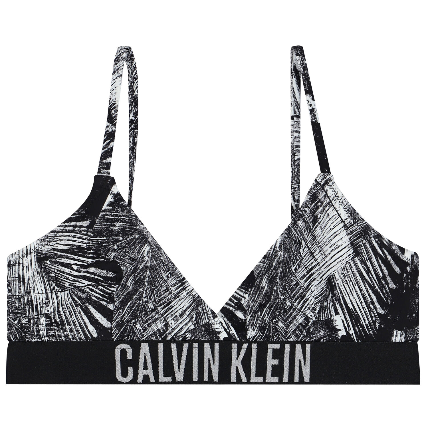 مايوه بيكيني بالشعار باللون الأسود والأبيض, 1, hi-res image number null