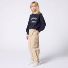 Girls Navy Blue Logo Sweatshirt, 1, hi-res
