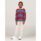 Boys Beige Logo Trousers, 1, hi-res