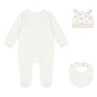 Ivory & Beige Babygrow Gift Set (3 Piece), 3, hi-res