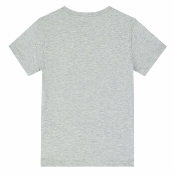 Boys Grey Cotton T-Shirt