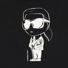 Boys Mini Me Black Ikonik Karl T-Shirt, 1, hi-res