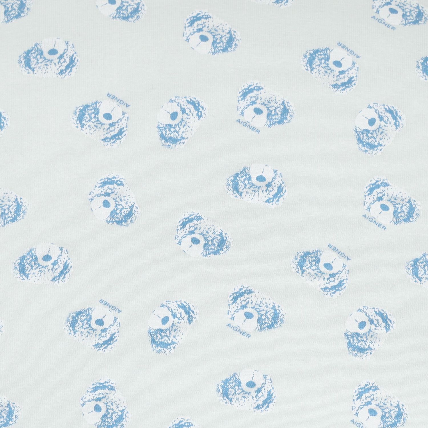 Baby Boys Blue & Ivory Teddy Bear Logo Baby Nest, 2, hi-res
