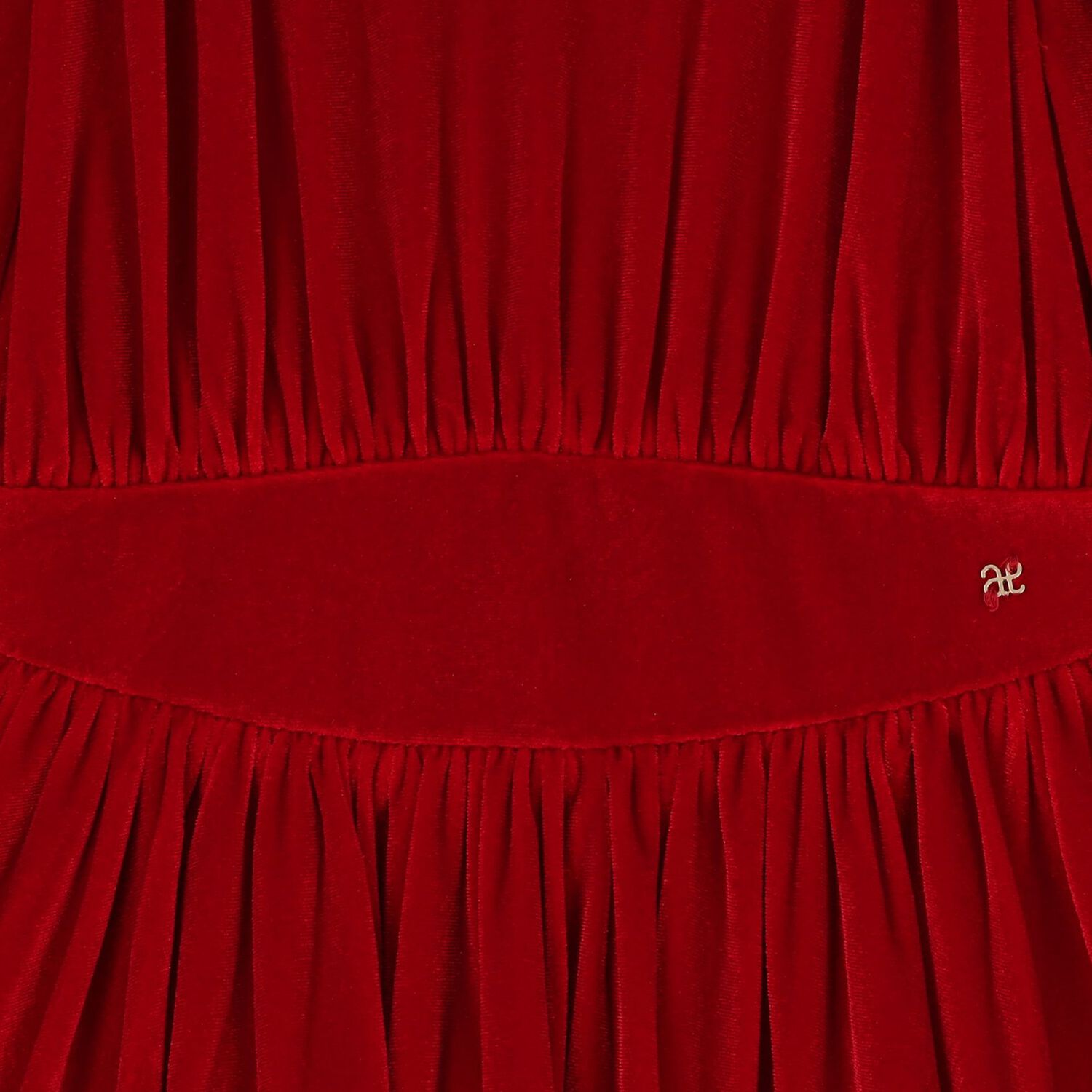 فستان بنات باكمام طويله باللون الاحمر , 1, hi-res