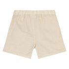 طقم شورت مخطط للأولاد الصغار باللون البيج والأبيض, 2, hi-res