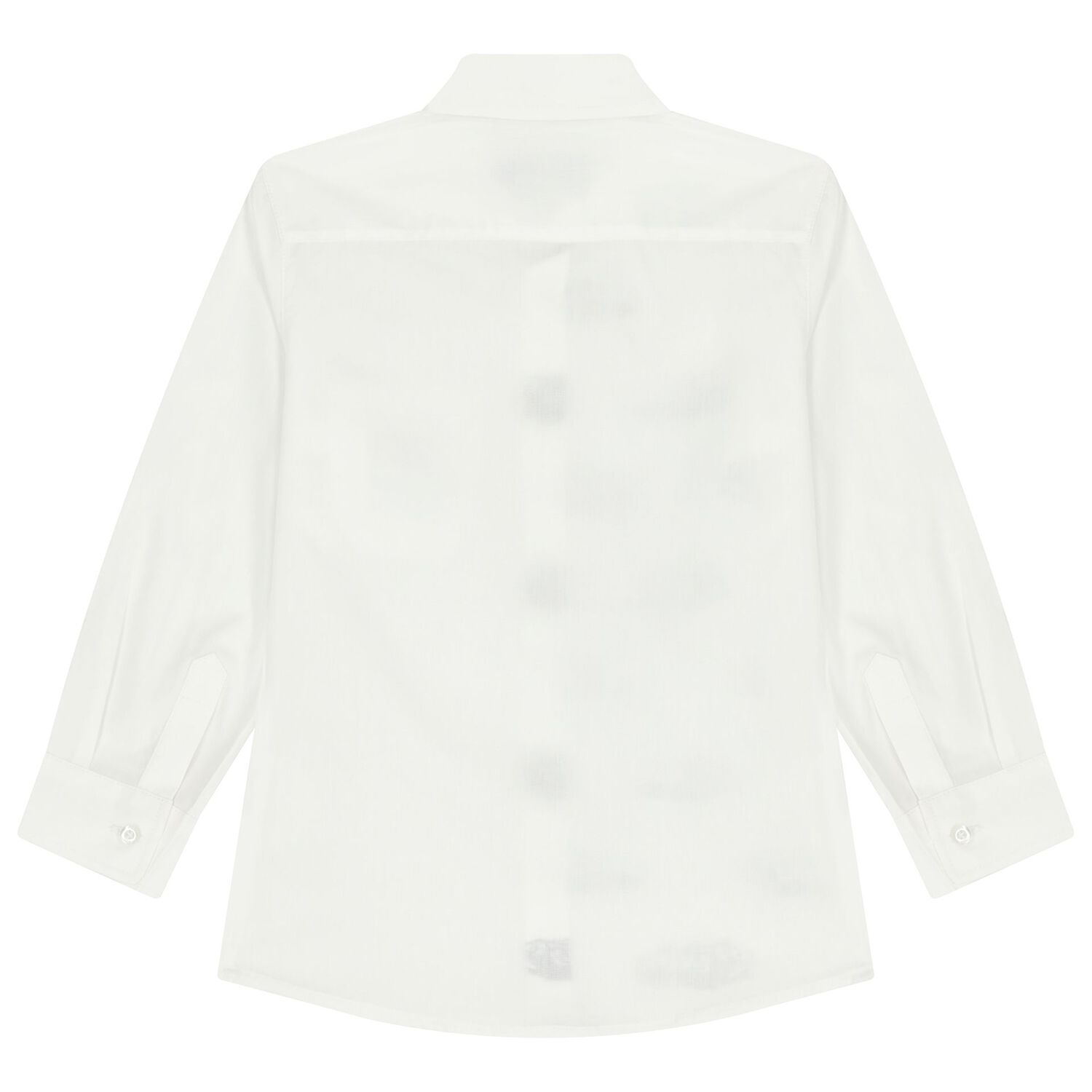 Boys White Logo Shirt, 1, hi-res