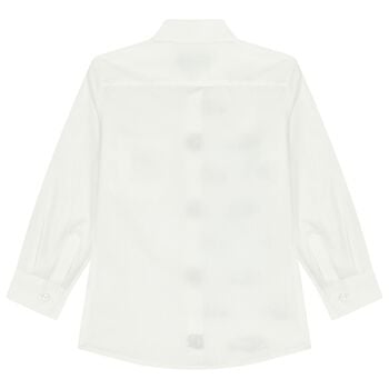 Boys White Logo Shirt