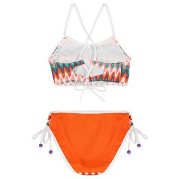 Girls Multi-Coloured Zig-Zag Bikini