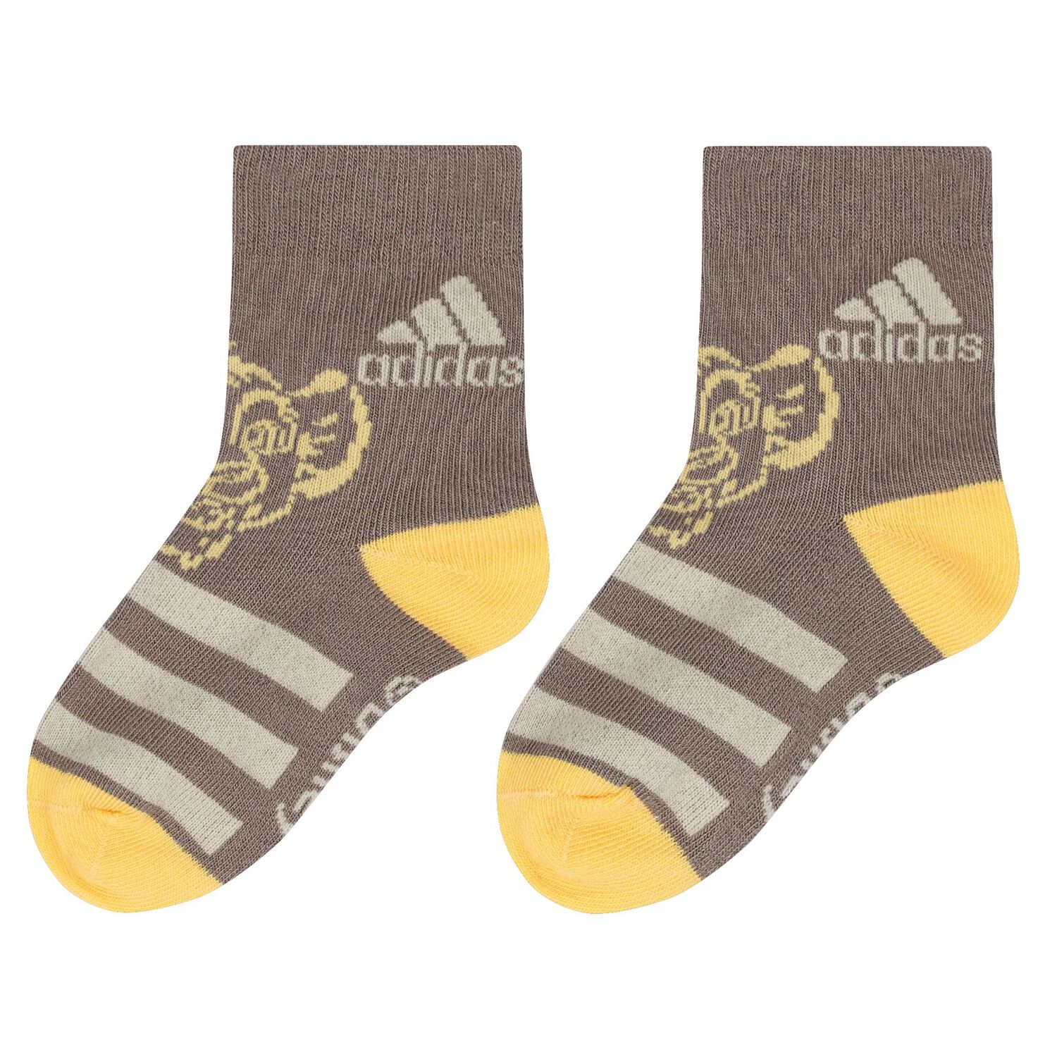 Beige, Grey & Green Logo Socks ( 3- Pack ), 1, hi-res image number null