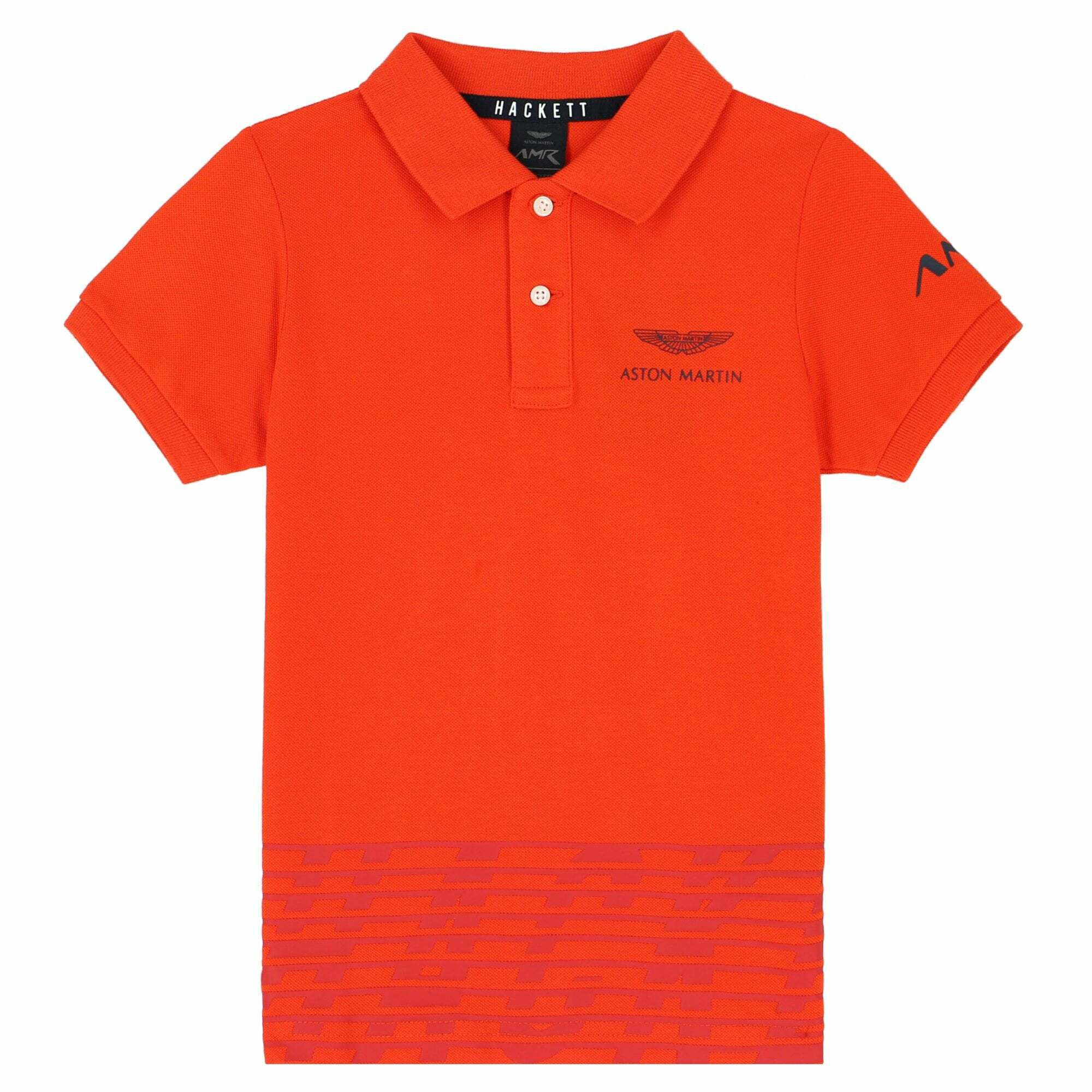 Hackett London Boys Orange Aston Martin Polo Shirt Junior Couture Bahrain