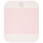 Baby Girls Pink & Gold Logo Blanket, 2, hi-res