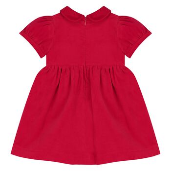 Younger Girls Red Velvet Dress