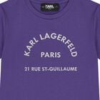 Girls Purple Logo T-Shirt, 3, hi-res