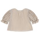 طقم بنطلون بنات باللون البيج, 1, hi-res