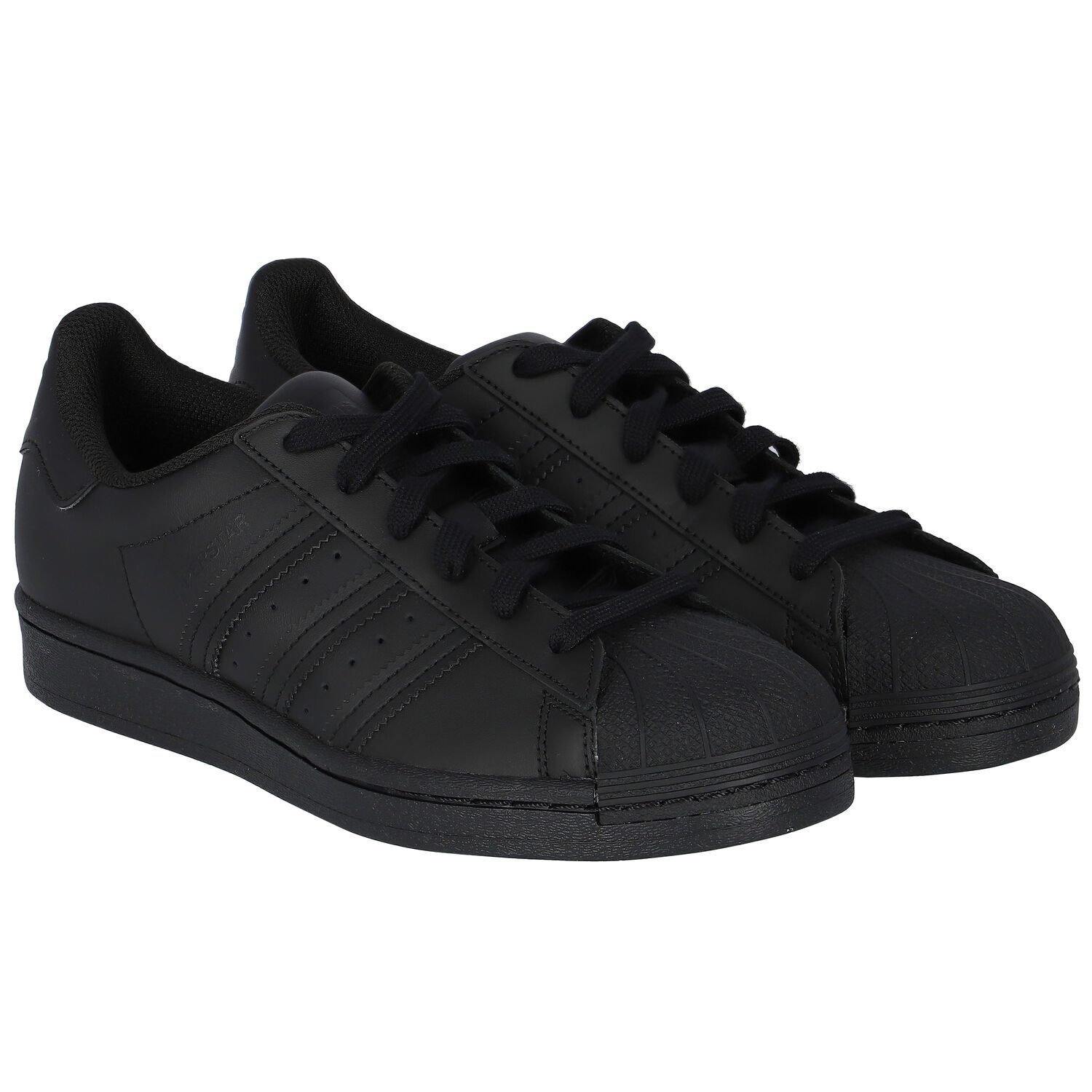 Black Superstar Trainers, 1, hi-res
