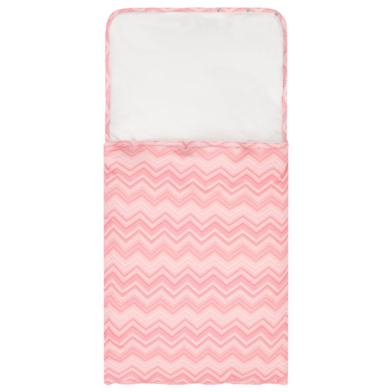 Baby Girls Pink Poudra Zig Zag Baby Nest, 1, hi-res