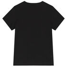 Boys Black Logo T-Shirt, 2, hi-res
