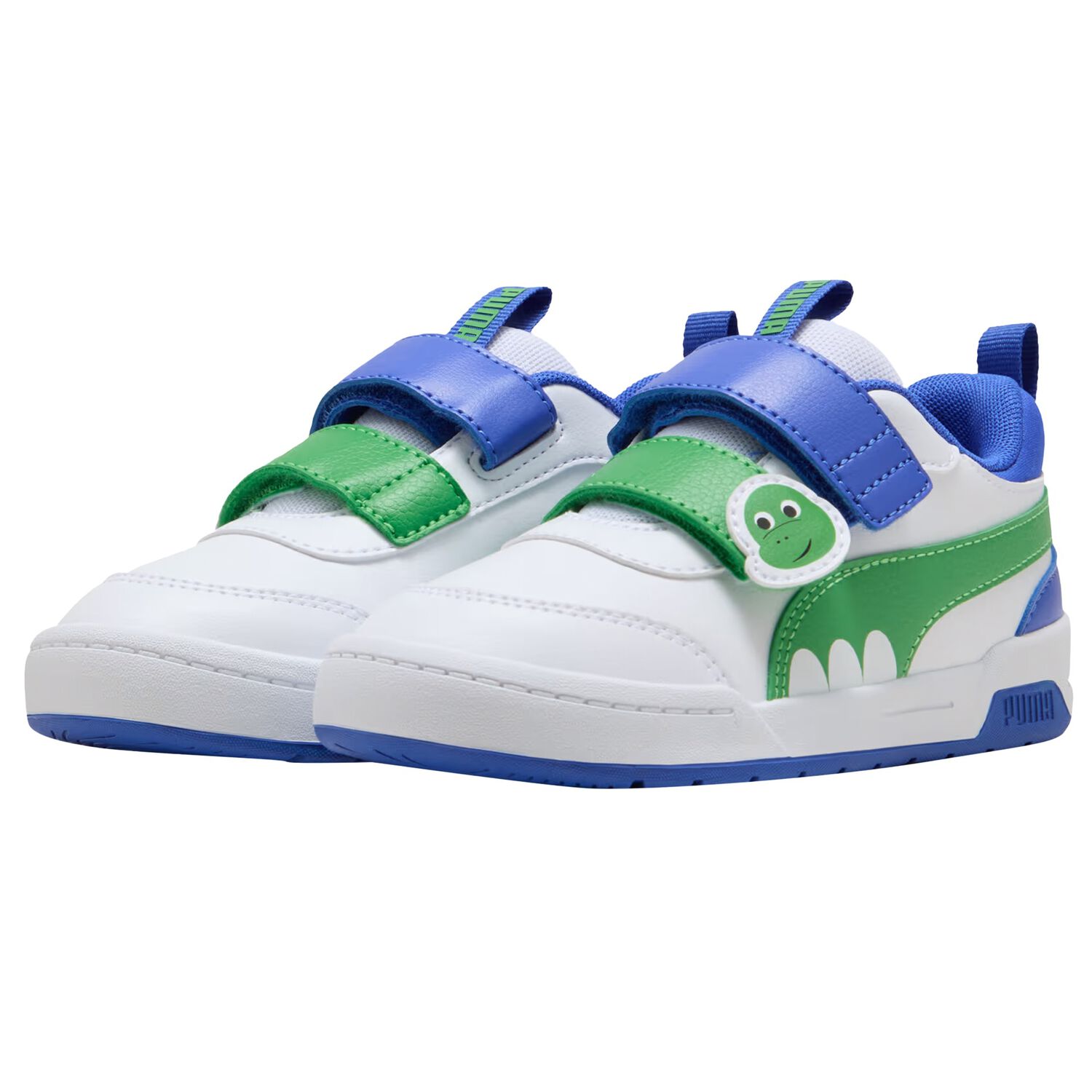 Boys White & Green Multiflex 2 Dino Trainers, 1, hi-res