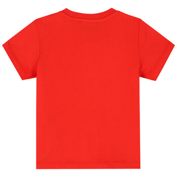Red Teddy Bear Logo T-Shirt