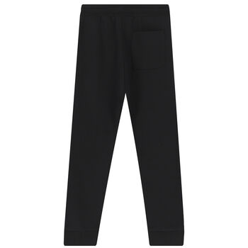 Girls Black Logo Joggers