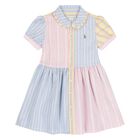 Baby Girls Multi-Coloured Striped Dress Set, 1, hi-res