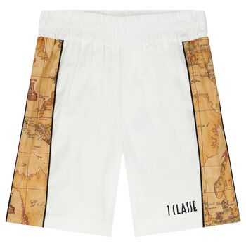 Boys White Logo Shorts