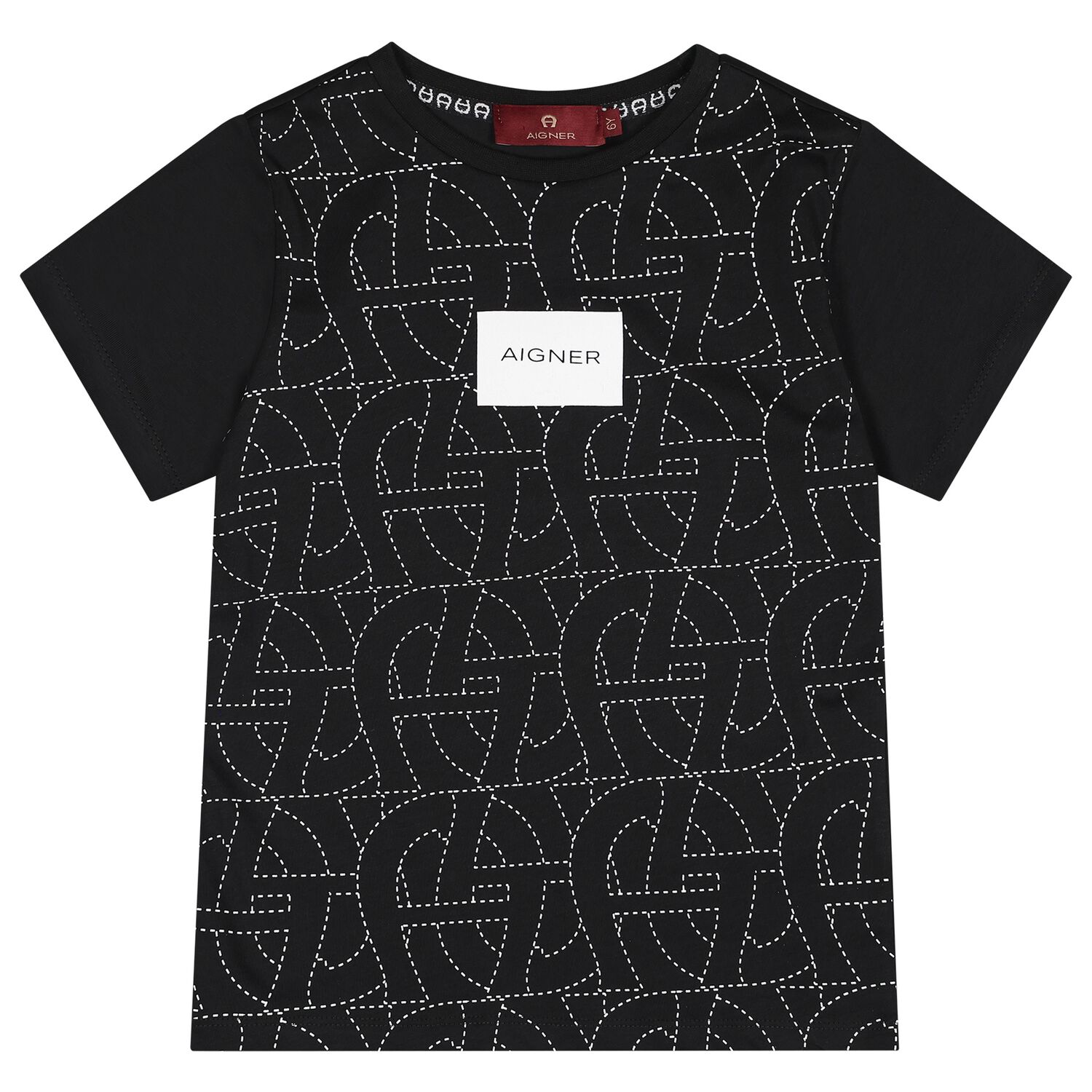 Boys Black Logo T-Shirt, 2, hi-res