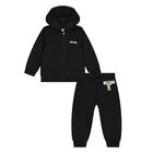 Younger Black Teddy Bear Logo Tracksuit, 4, hi-res