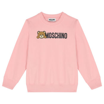 Pink Teddy Bear Logo Sweatshirt