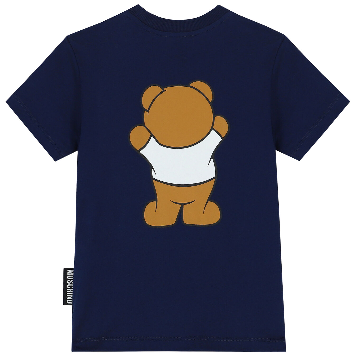 Navy Teddy Bear Logo T-Shirt, 6, hi-res