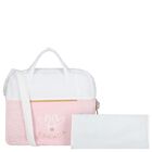 White & Pink Logo Baby Changing Bag, 2, hi-res