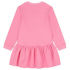 Girls Pink Embroidered Dress Set, 1, hi-res