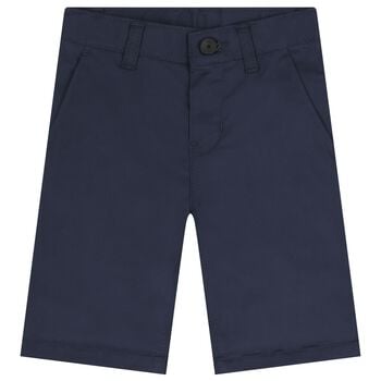 Boys Navy Blue Chino Shorts