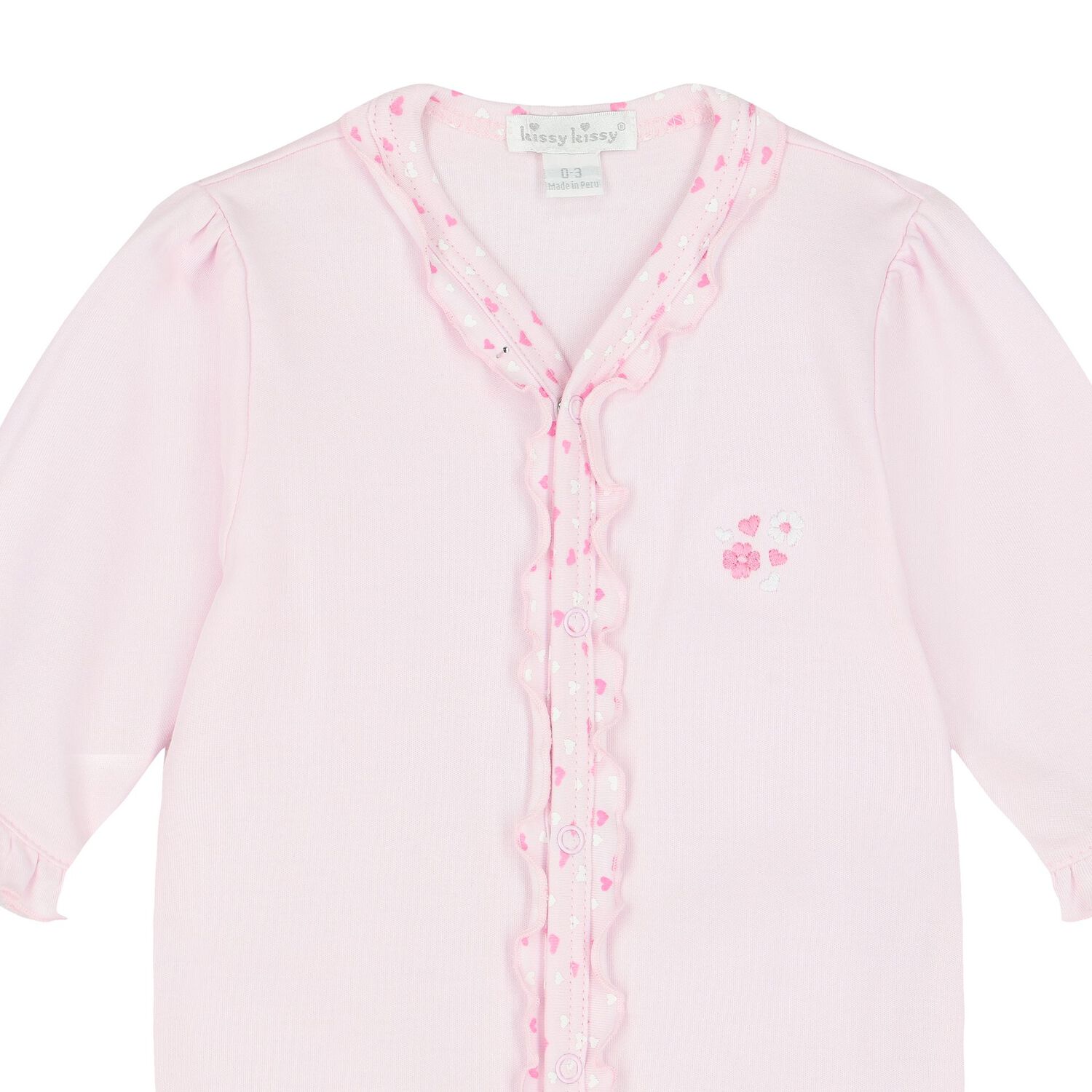 Baby Girls Pink Ruffled Babygrow, 2, hi-res image number null