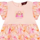 Younger Girls Pink & Orange Bag Dress, 1, hi-res