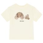 Beige Teddy Bear Logo T-Shirt, 4, hi-res