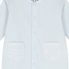 Baby Boys Blue Logo Babygrow Set, 4, hi-res